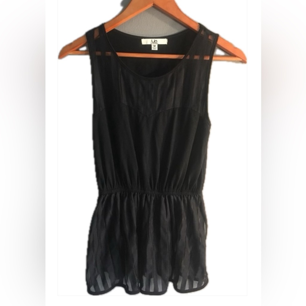 Ya Los Angeles Black Tank Cinch Waist
